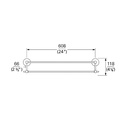 INDA DOUBLE TOWEL BAR (A8592)