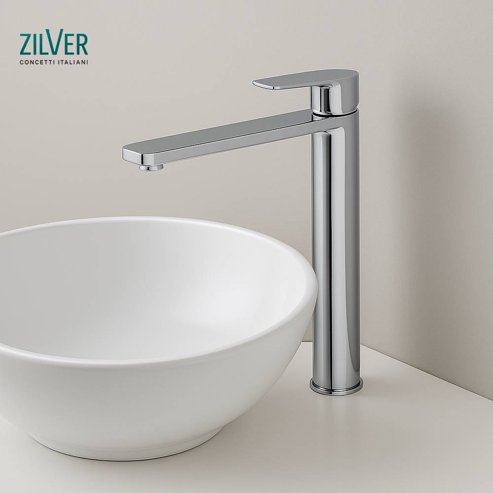 ZILVER ARC BASIN MIXER LONG-(ZARC100)