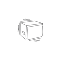 ZILVER PAPER HOLDER WITH COVER EQ32 ::ID:: EQ32