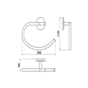 Zilver Eco Towel Ring (0333) ::ID:: 0333