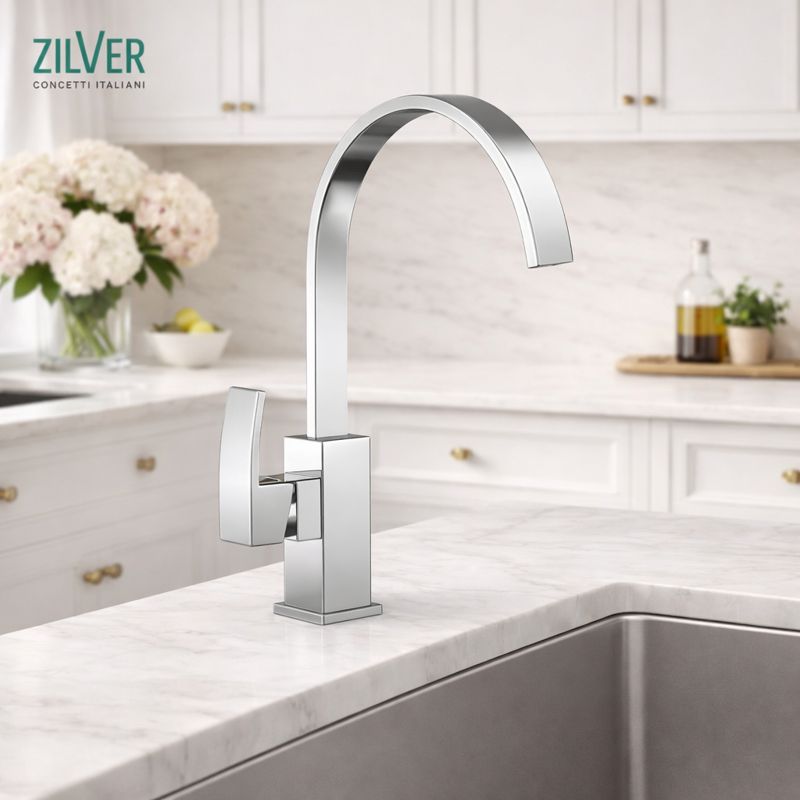 Zilver Wave Sink Mixer (BSB1286)
