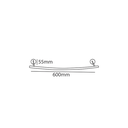 Zilver Eco Towel Bar (60CM) 24`(0334)` ::ID:: 0334