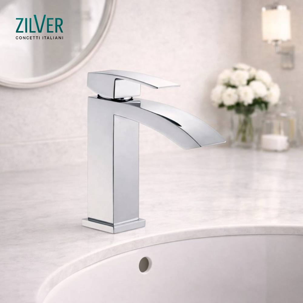Zilver Wave Basin Mixer ::ID:: BSB1284