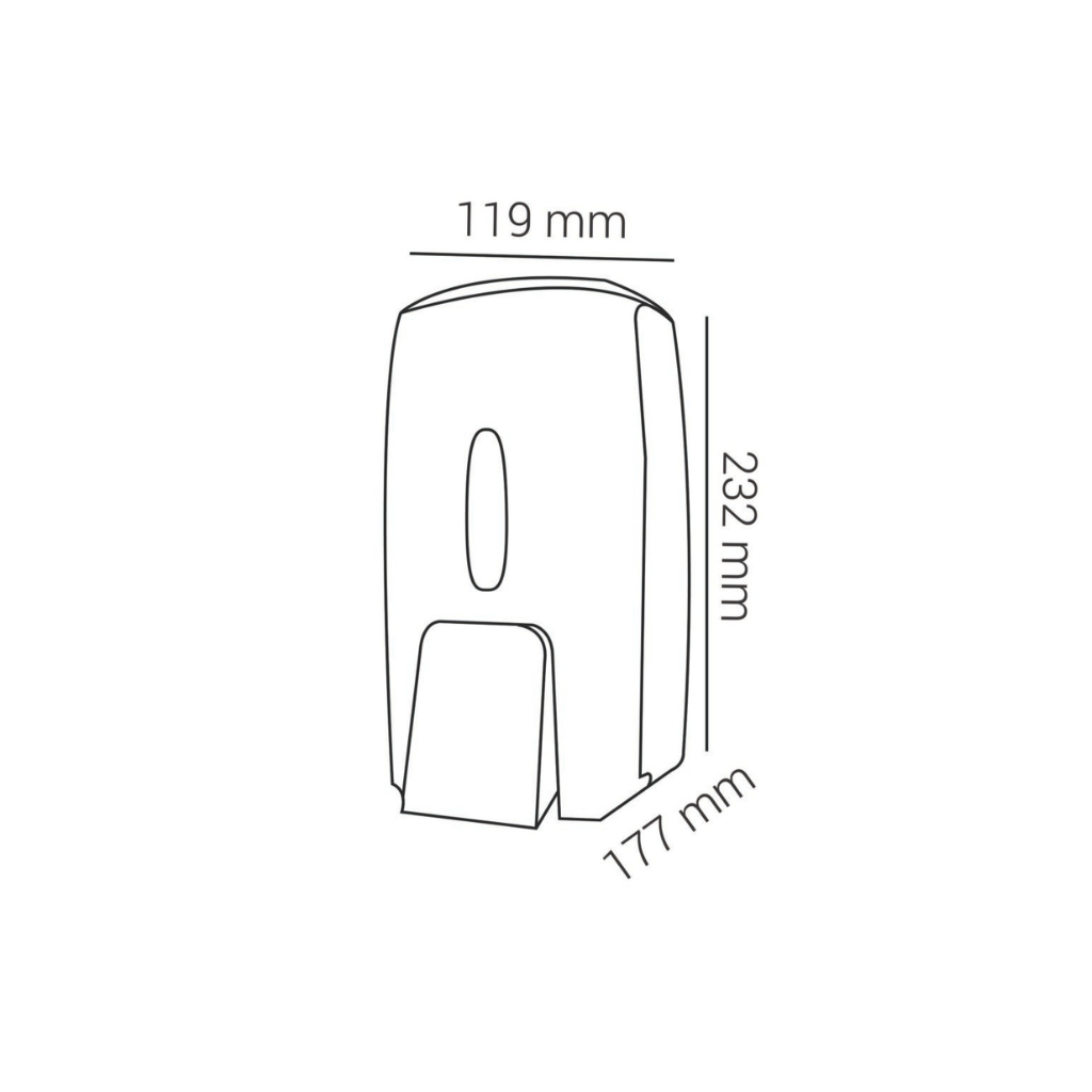 Zilver Soap Dispenser Plastic 800 ML ::ID:: ZSD03