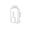 Zilver Soap Dispenser Plastic 800 ML ::ID:: ZSD03