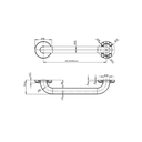 Zilver Grab Bar Straight Dia 32 X 300mm ::ID:: ZHBS001