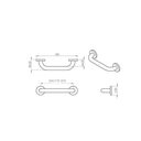 Zilver Grab Bar Straight 300mm ::ID:: ZGB01