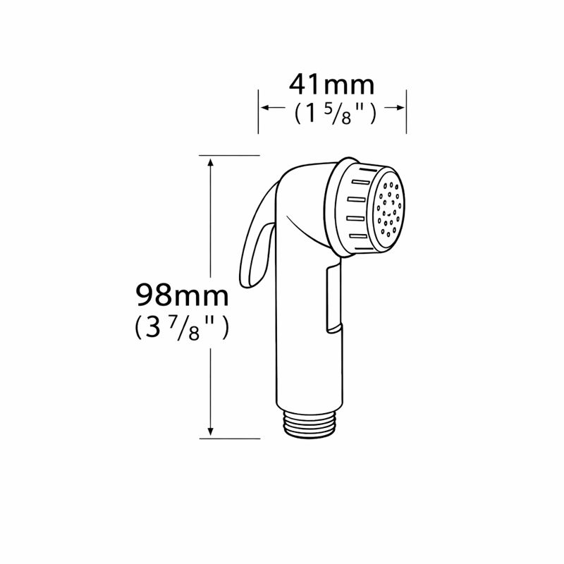 ZILVER TOILET SHOWER HANDLE ::ID:: TS104S