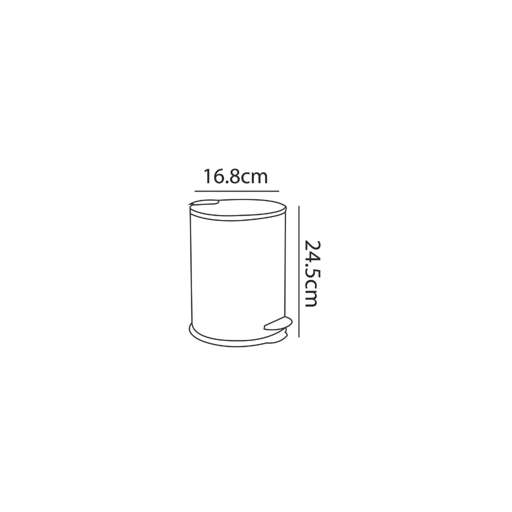 Zilver Dustbin With Lid 12 LTR ::ID:: ZDB203