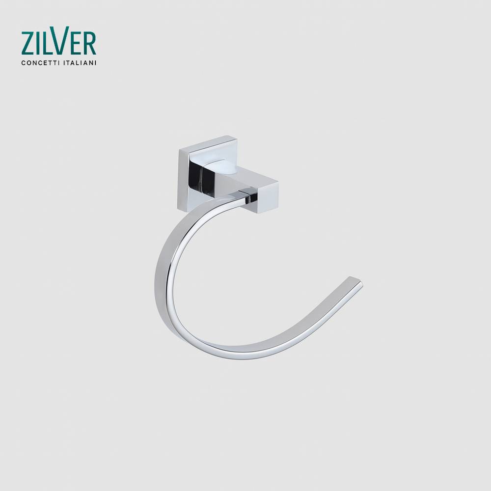 Zilver Platz Towel Ring (0913)