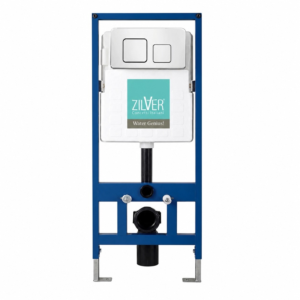 ZILVER CONCEALED TANK FLUSH  PLATE ::ID:: ZDR007SP01