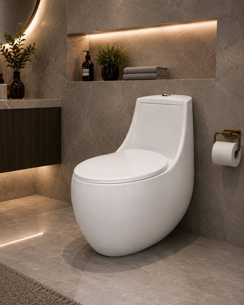 Smart One Piece Toilet with Seat Cover ::ID:: STOT206