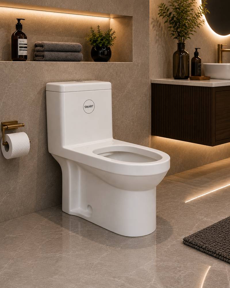 Smart One Piece Toilet without Seat Cover ::ID:: STOT203NS