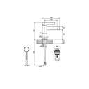 Zilver Normal Basin Mixer (American Series) ::ID::AM1001 