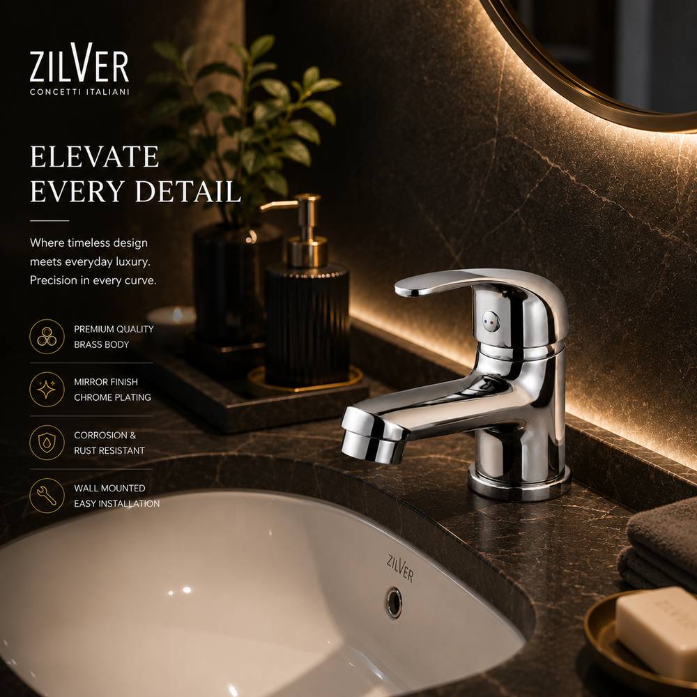 Zilver Autnmn Basin Mixer – (ZAUT1001)