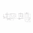 Zilver Handicap Toilet Back To Wall ::ID:: ZWHT131