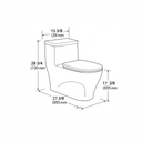 Smart One Piece Toilet with Seat Cover ::ID:: STOT202