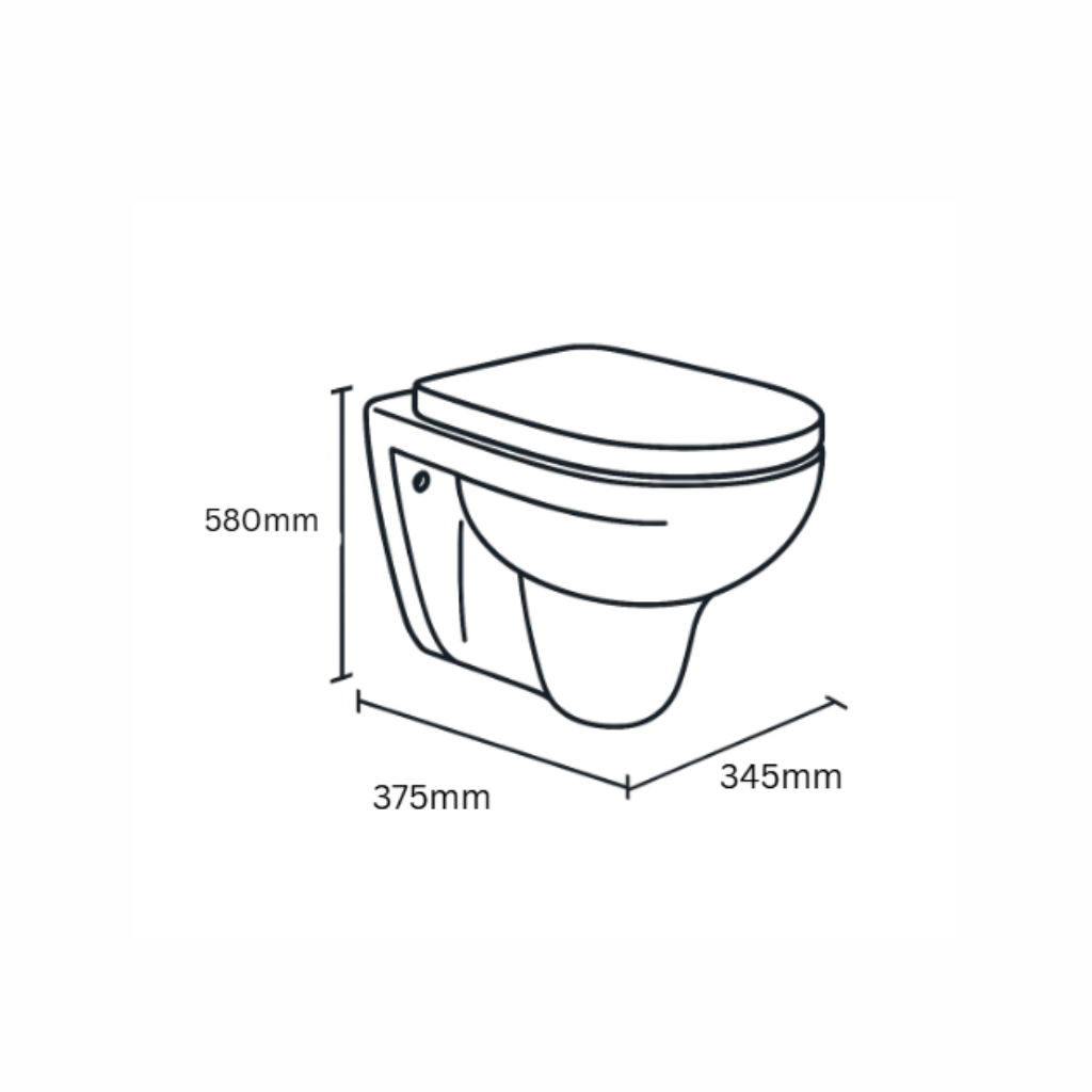 Smart Wall Hung Toilet with Seat Cover ::ID:: SWHT201