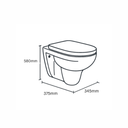 Smart Wall Hung Toilet with Seat Cover ::ID:: SWHT201