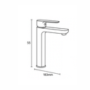 Smart Boon Basin Mixer Long Black  ::ID:: SBOO100BLK