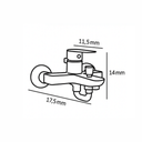 Smart Boon Bath Mixer with Bend Tube ::ID:: SBOO200