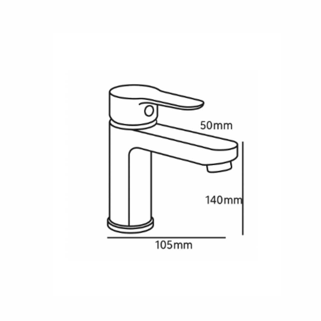 Smart Miami Basin Mixer Normal ::ID:: SMMI1001BLK