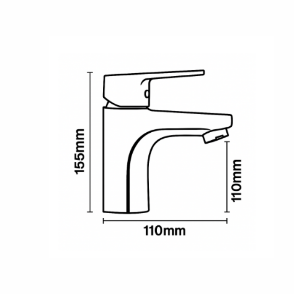 Smart Boston Basin Mixer Normal Black::ID::  SBT1001BLK