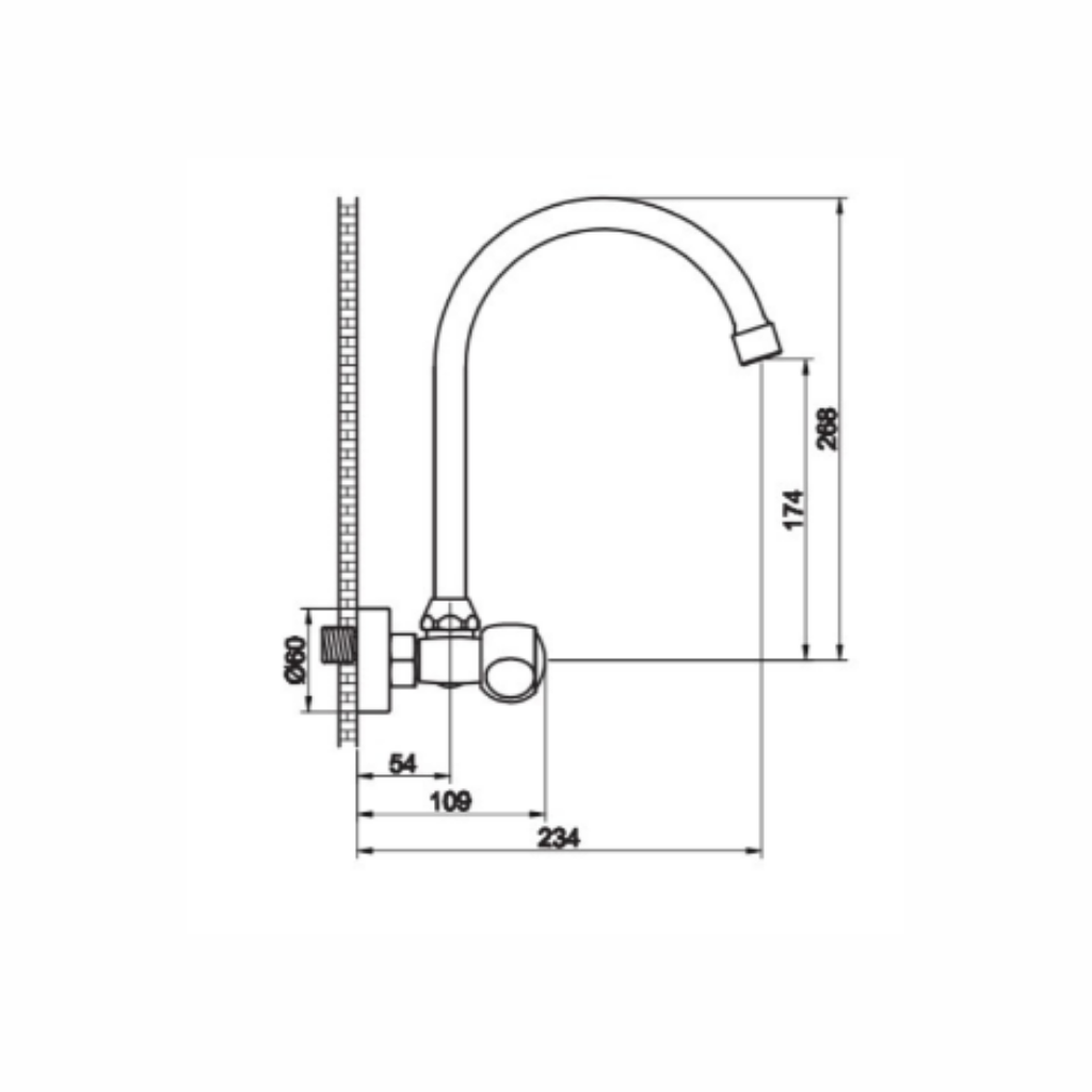 Smart Sink Mixer (Wall Mounted) ::ID:: SSM9005