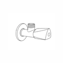 Smart Angle Valve Triangle knob Black ::ID:: SGX3200BLK