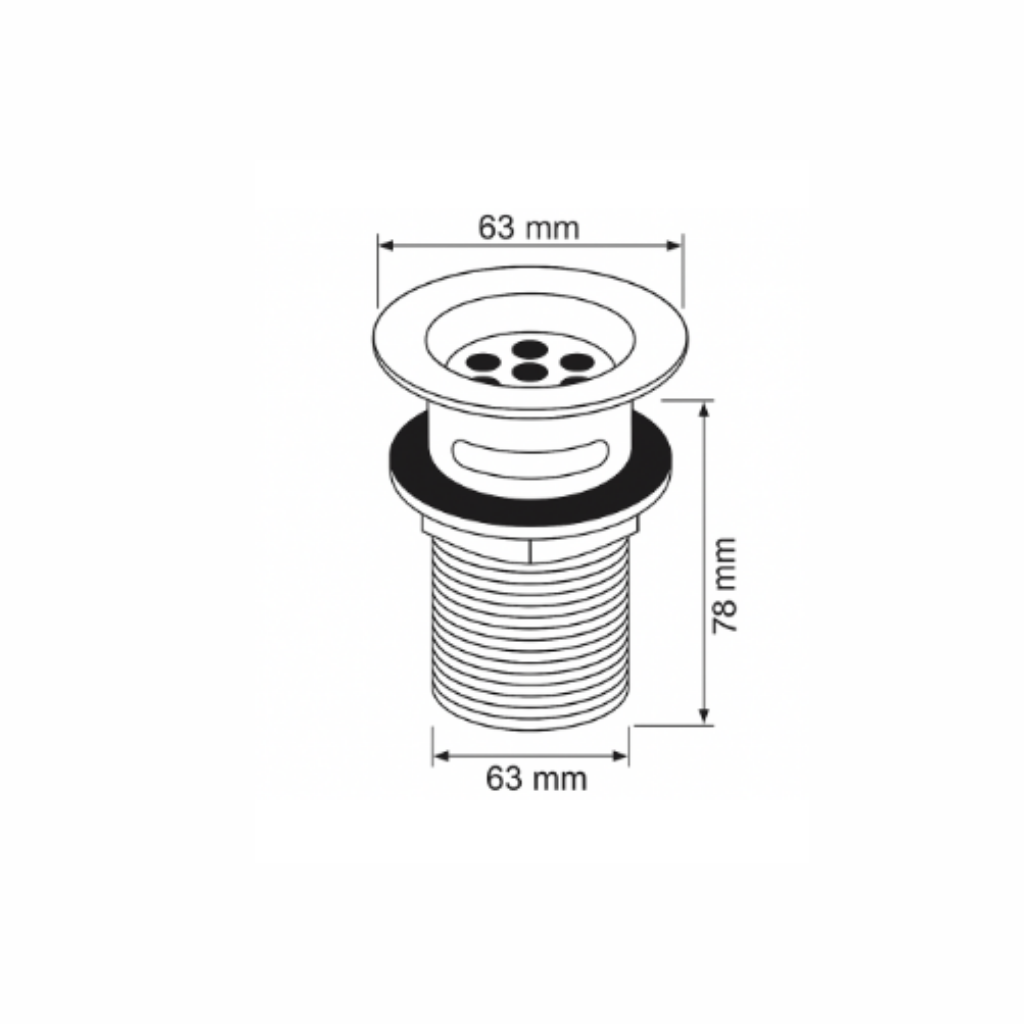 Smart Basin Waste Brass ::ID:: S8020