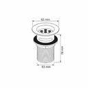 Smart Basin Waste Brass ::ID:: S8020