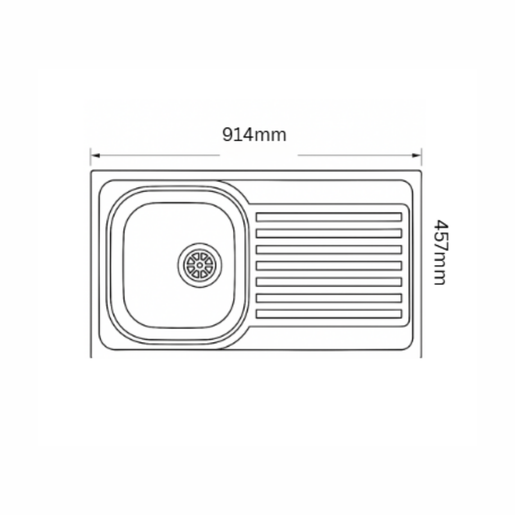 Smart Sink Bowl Single Drain 18x36 ::ID:: SKS01