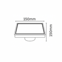 Smart Floor Drain 6x 6 SS SQUARE Black::ID:: SFD04BLK