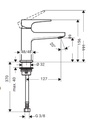 Zilver Cliff Basin Mixer Normal Black ::ID:: ZCLF1001