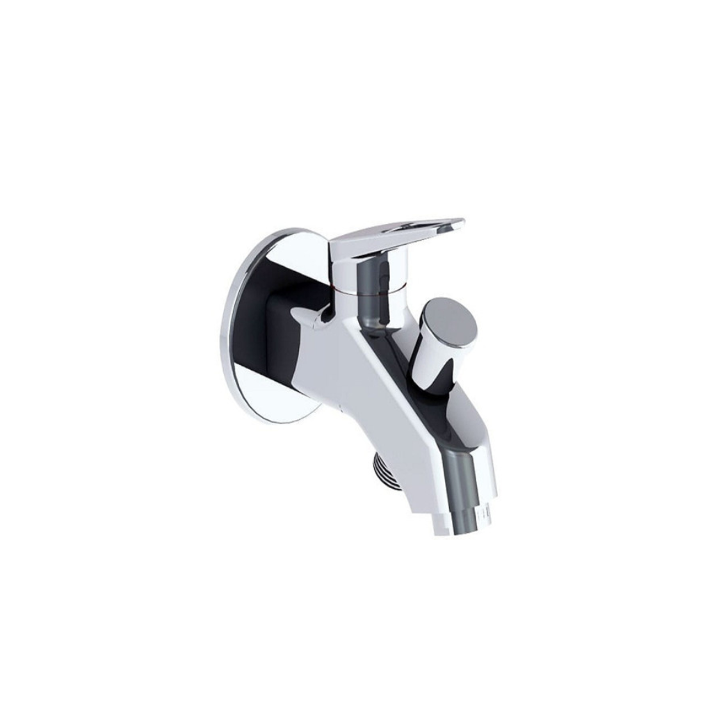 Zilver Double Bib Tap W/ Divertor Turkey ::ID:: ZSHF01T