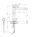 Zilver Long Basin Mixer (American Series) ::ID:: AM100