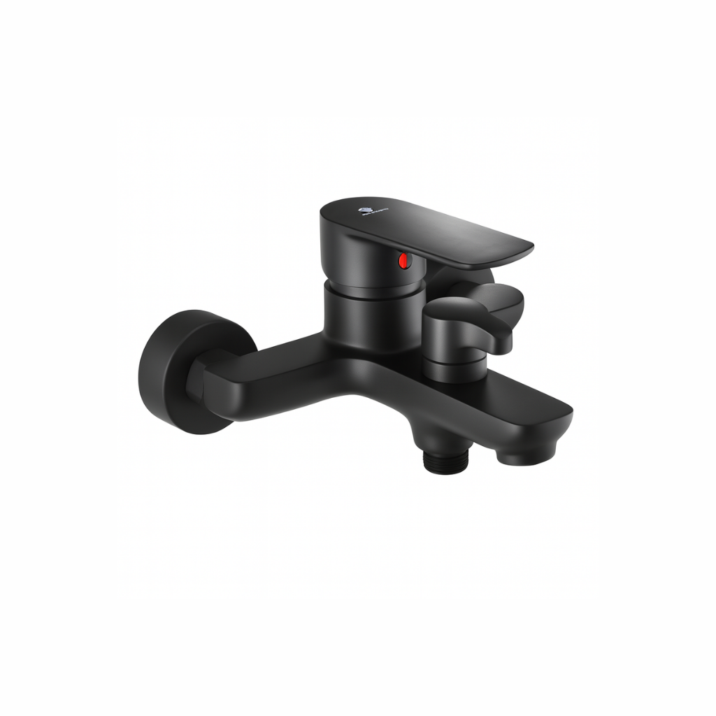 Smart Boston Bath Mixer w tube & shower Black::ID:: SBT500BLK
