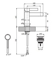 Zilver Normal Basin Mixer (American Series) ::ID::AM1001BK