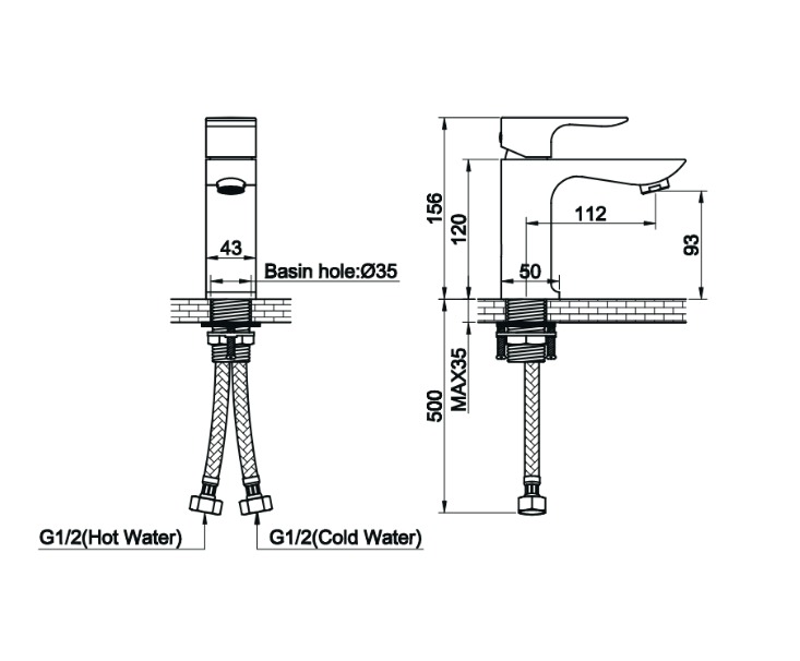 Zilver Rio Basin Mixer Normal ::ID:: HD1001