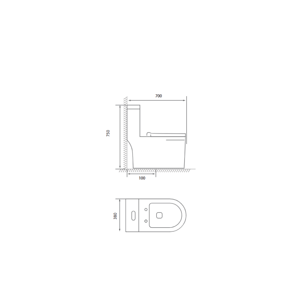 ZILVER ONE PIECE TOILET ::ID:: ZTOT140