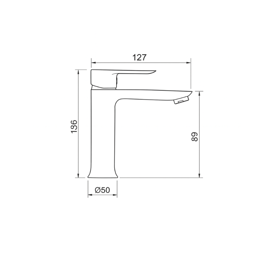 Zilver Bali Wash Basin Mixer Normal ::ID:: ZBLI1001