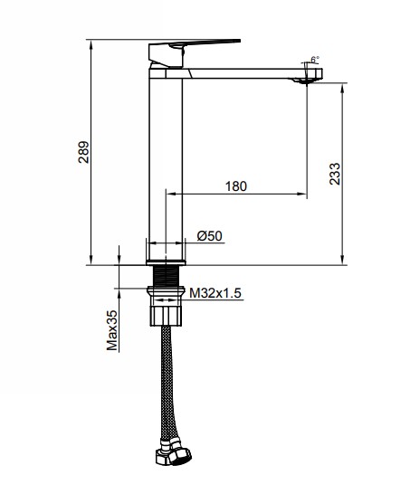 ZILVER ARC BASIN MIXER LONG::ID:: ZARC100