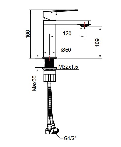 ZILVER ARC BASIN MIXER NORMAL ::ID:: ZARC1001