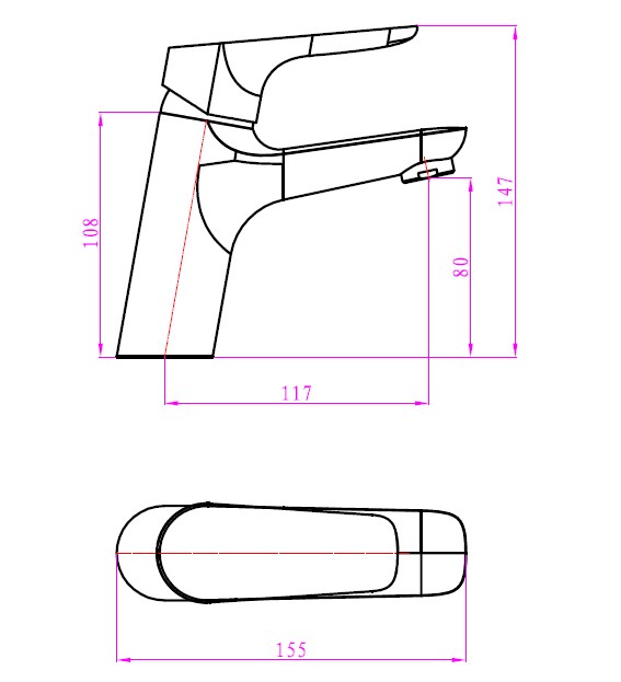 Zilver Basin Mixer Titan ::ID:: ZTTN1001MBC
