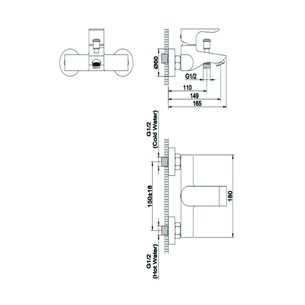 Zilver Talia Bath Mixer ::ID:: ZTLI200