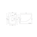 Zilver Wall Hung Toilet Tornado Flush ::ID:: ZWHT109