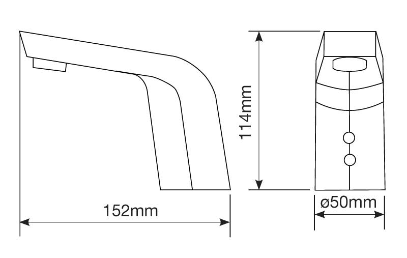 ZILVER SENSOR TAP WITH A/C & D/C  (NEW) ::ID:: ZY8155AD