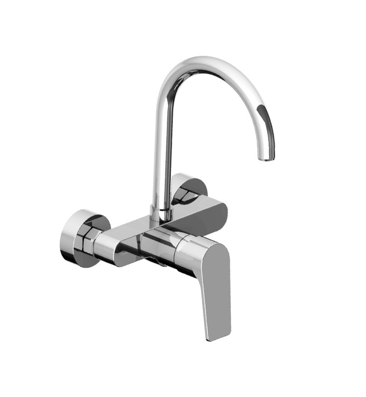 Zilver Wall Sink Mixer Single Lev Turkey ::ID:: GX9915T