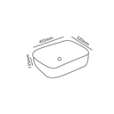 Zilver Art Wash Basin 455X320X135mm ::ID:: ZARTB113