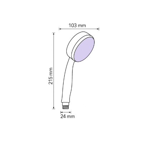 Zilver Hand Shower ::ID:: LED9007